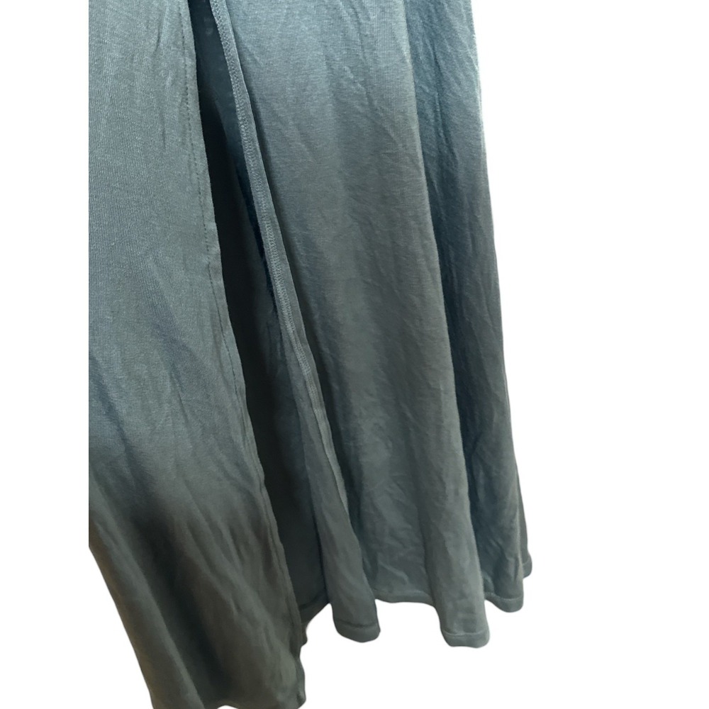 Halara Ribbed Cowl Neck Backless Crisscross Lace Up Midi Dress Rainy Sky Blue S - Picture 4 of 8